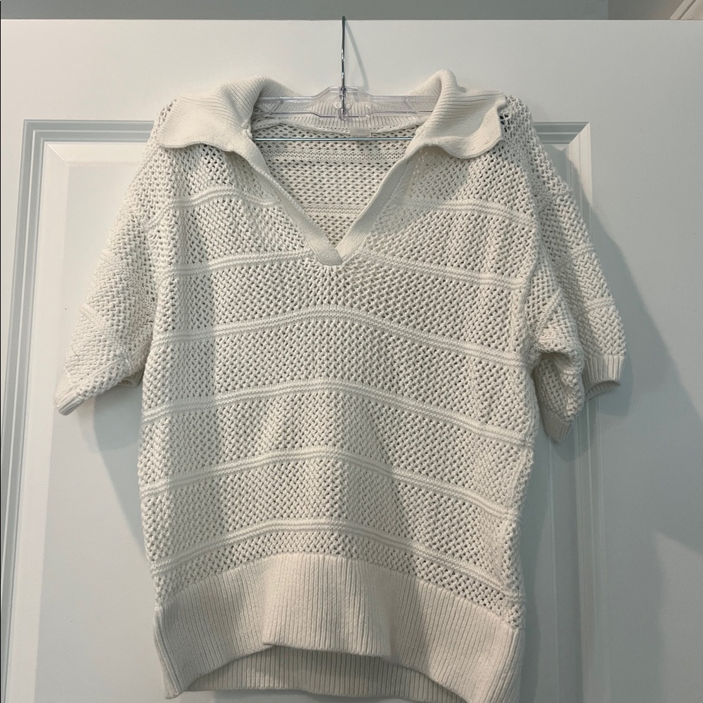 Old Navy White Knit Top